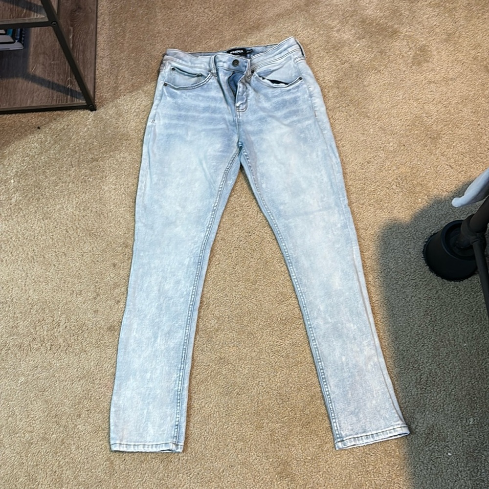 RSQ Men’s Slim Taper Blue Jeans (W 30 L 32)